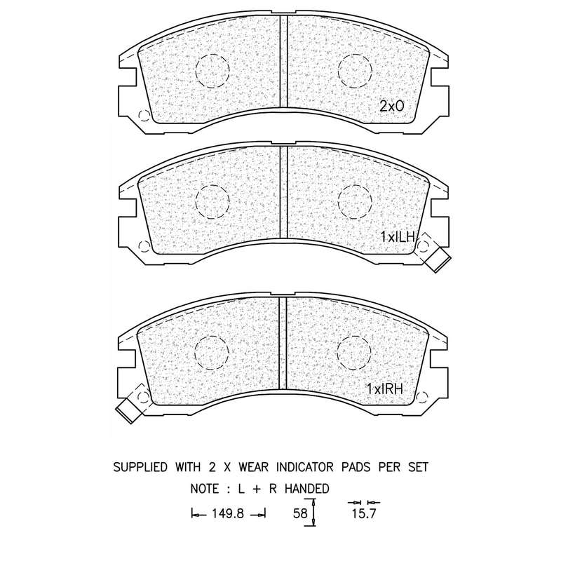 Brake Pad Set - Ate664 (Ate)