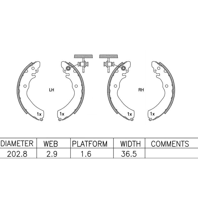 Brake Shoes - Ate667Bs (Ate)