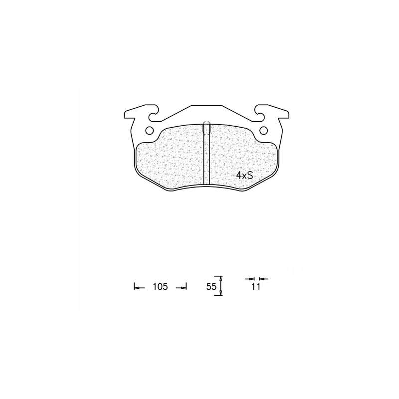 Brake Pad Set - Ate702 (Ate)