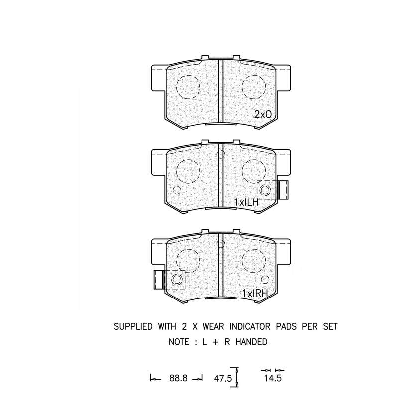 Brake Pad Set - Ate729 (Ate)