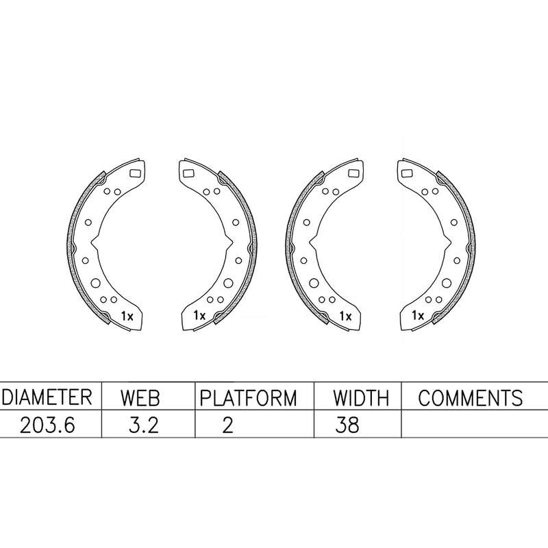 Brake Shoes - Ate732Bs (Ate)