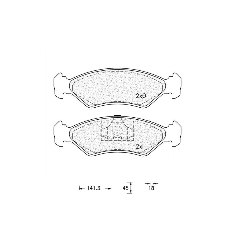 Brake Pad Set - Ate745 (Ate)