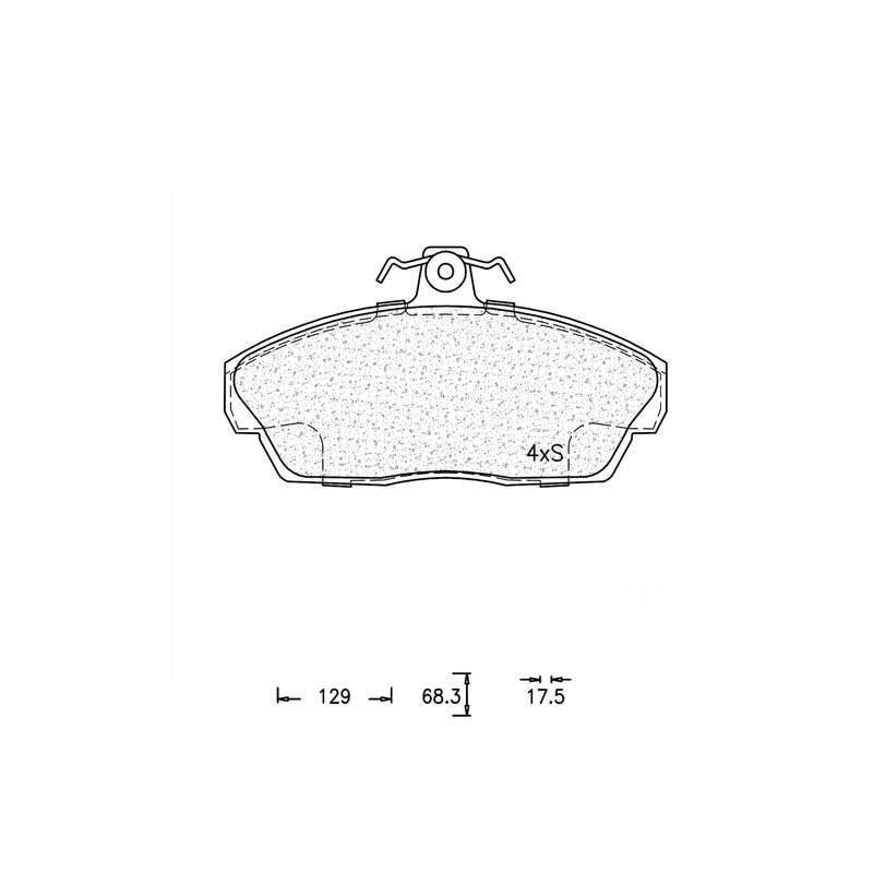 Brake Pad Set - Ate765 (Ate)