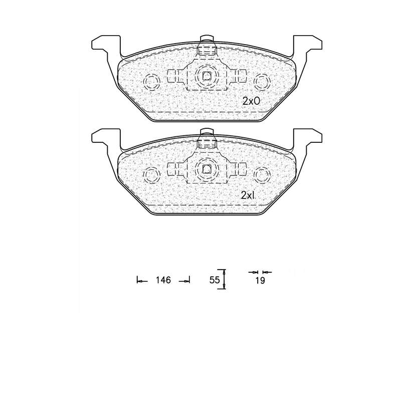 Brake Pad Set - Ate817 (Ate)