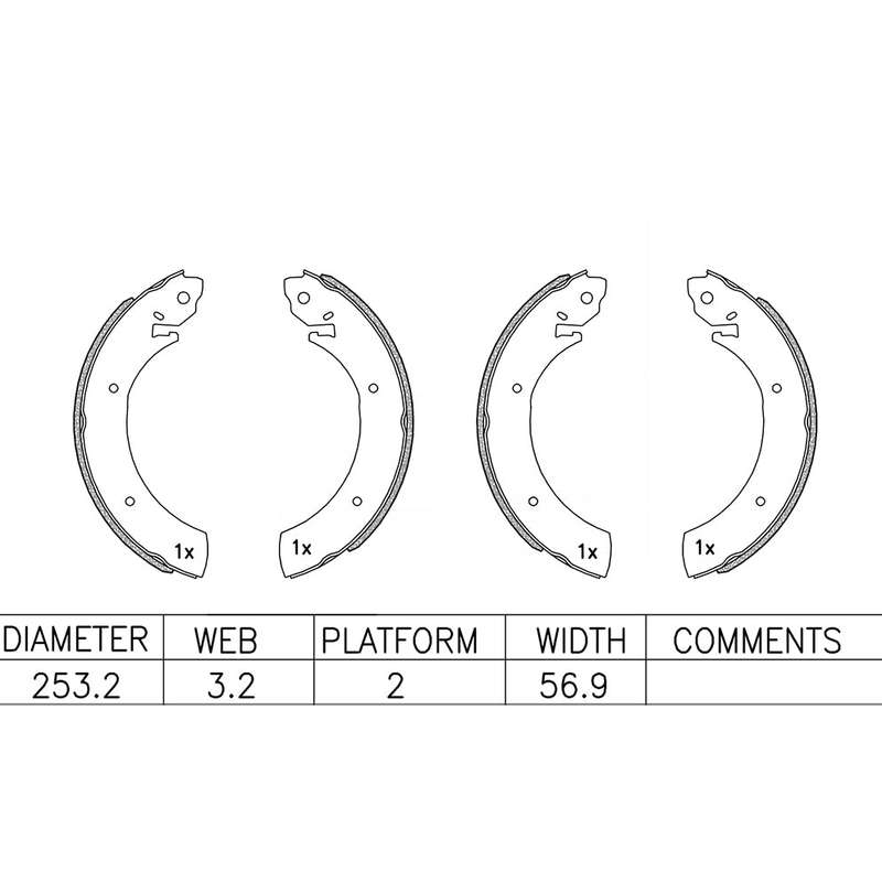 Brake Shoes - Ate819Bs (Ate)