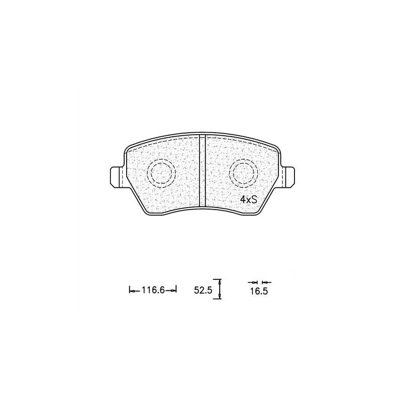 Brake Pad Set - Ate831 (Ate)