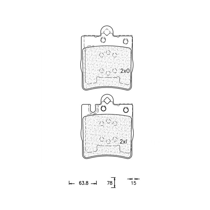 Brake Pad Set - Ate841 (Ate)