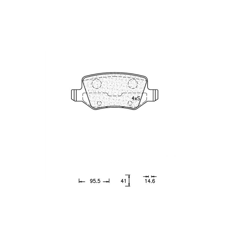 Brake Pad Set - Ate847 (Ate)