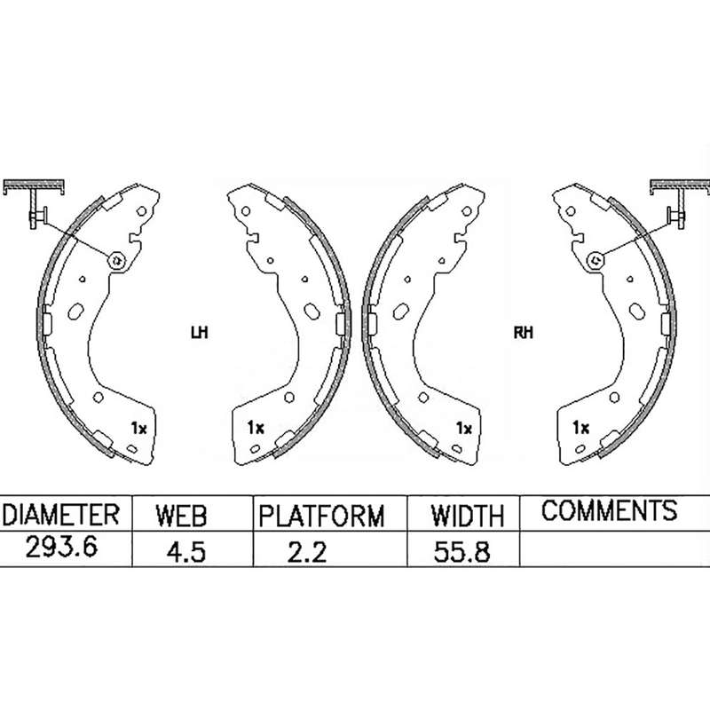 Brake Shoes - Ate859Bs (Ate)