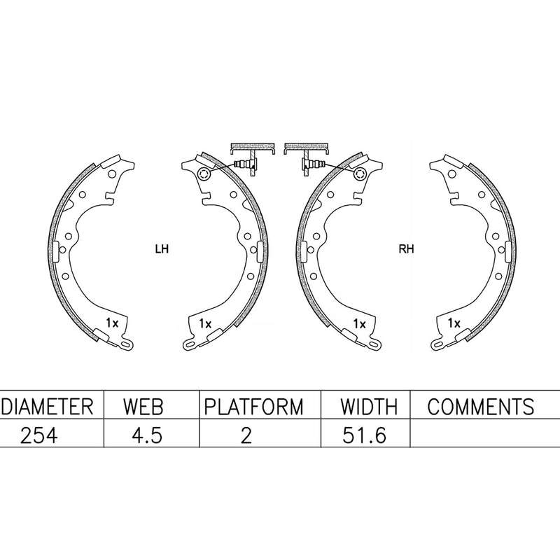 Brake Shoes - Ate860Bs (Ate)