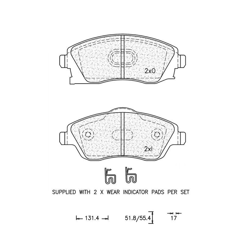 Brake Pad Set - Ate861 (Ate)