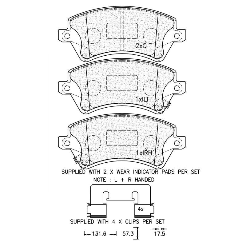 Brake Pad Set - Ate862 (Ate)