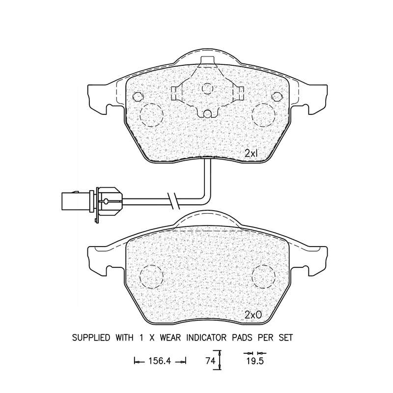 Brake Pad Set - Ate864 (Ate)