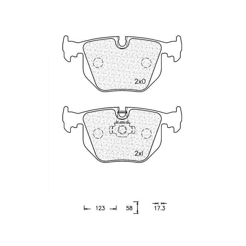 Brake Pad Set - Ate867 (Ate)