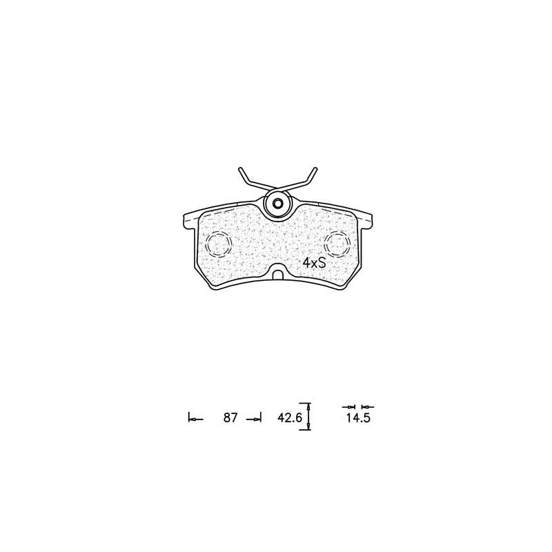 Brake Pad Set - Ate868 (Ate)