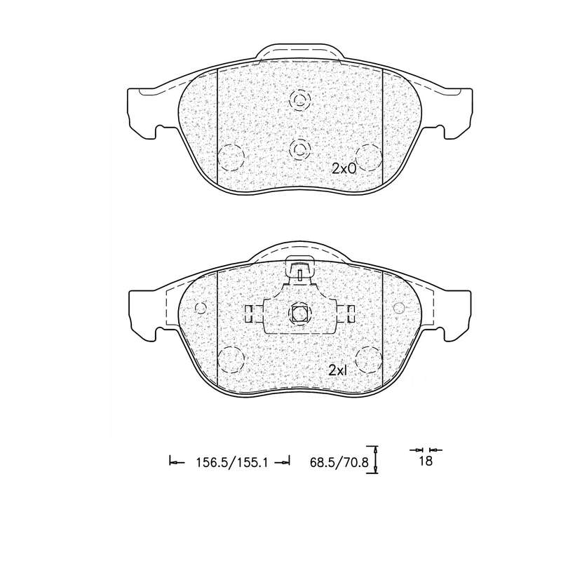 Brake Pad Set - Ate884 (Ate)