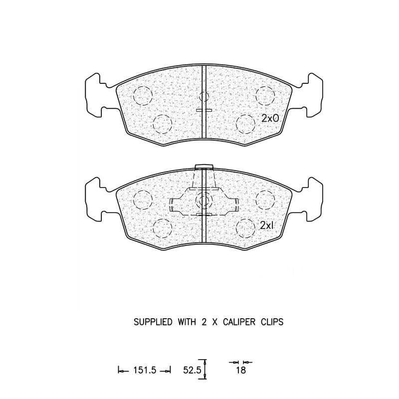 Brake Pad Set - Ate892 (Ate)
