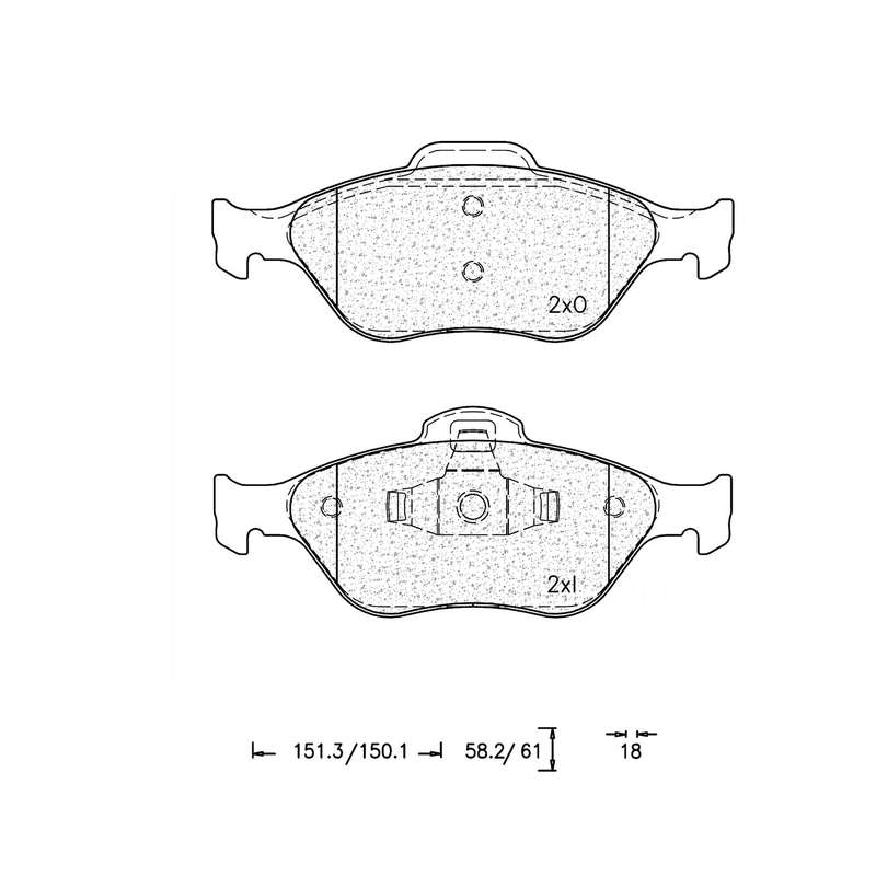 Brake Pad Set - Ate914 (Ate)