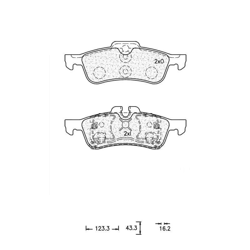 Brake Pad Set - Ate934 (Ate)