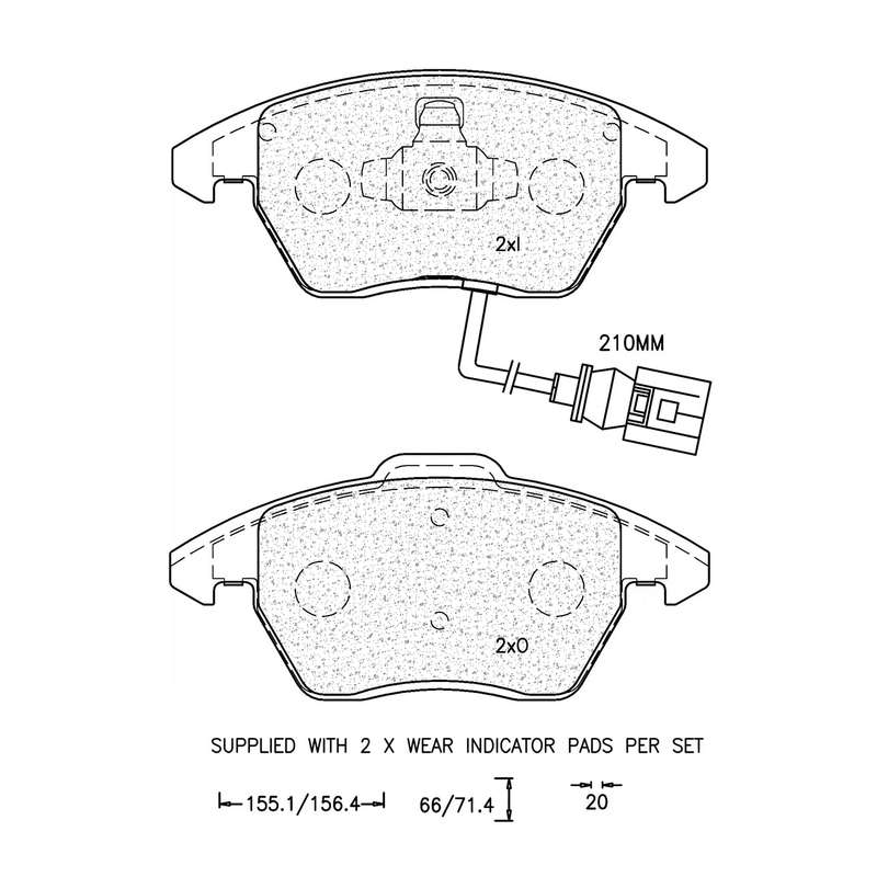 Brake Pad Set - Ate940 (Ate)