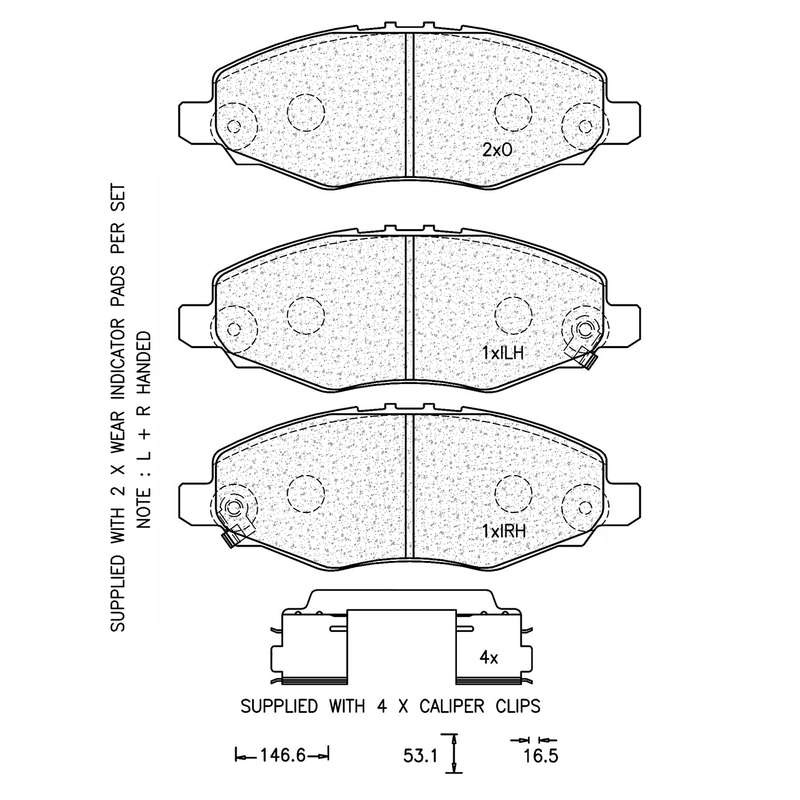 Brake Pad Set - Ate941 (Ate)