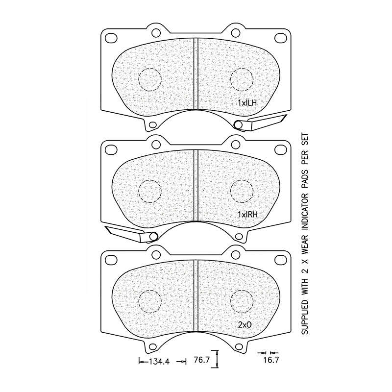 Brake Pad Set - Ate950 (Ate)