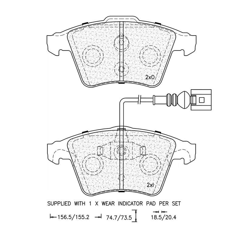 Brake Pad Set - Ate951 (Ate)