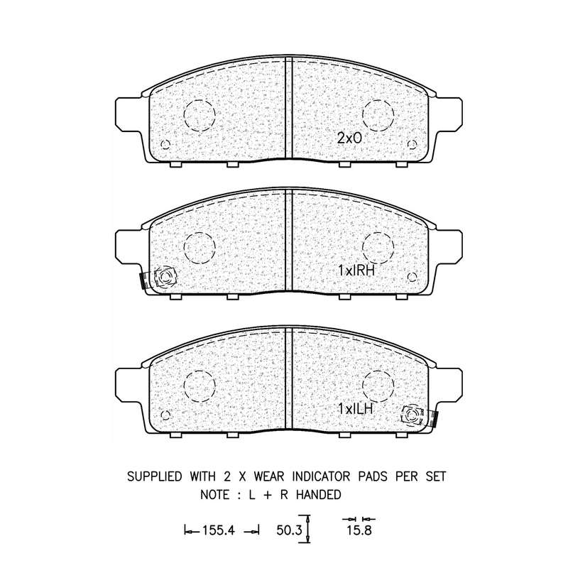 Brake Pad Set - Ate954 (Ate)