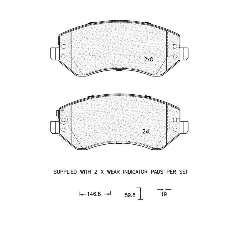Brake Pad Set - Ate965 (Ate)