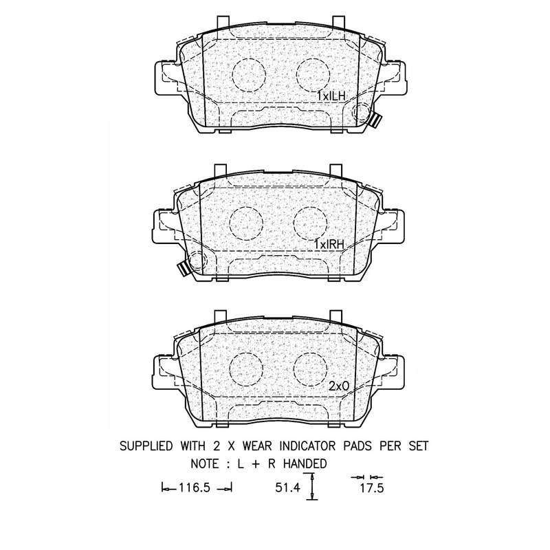 Brake Pad Set - Ate967 (Ate)