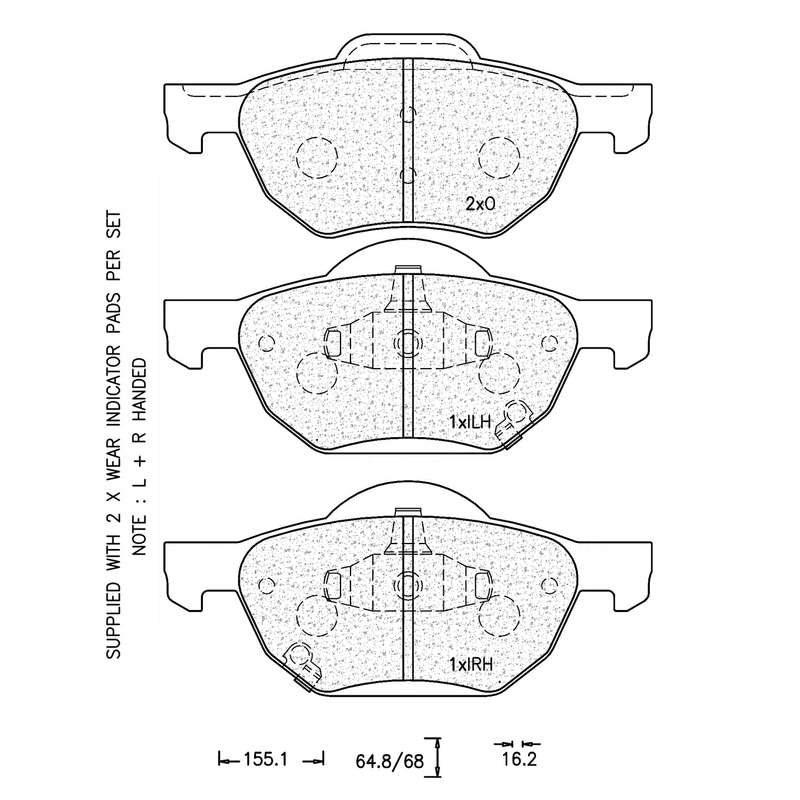 Brake Pad Set - Ate984 (Ate)