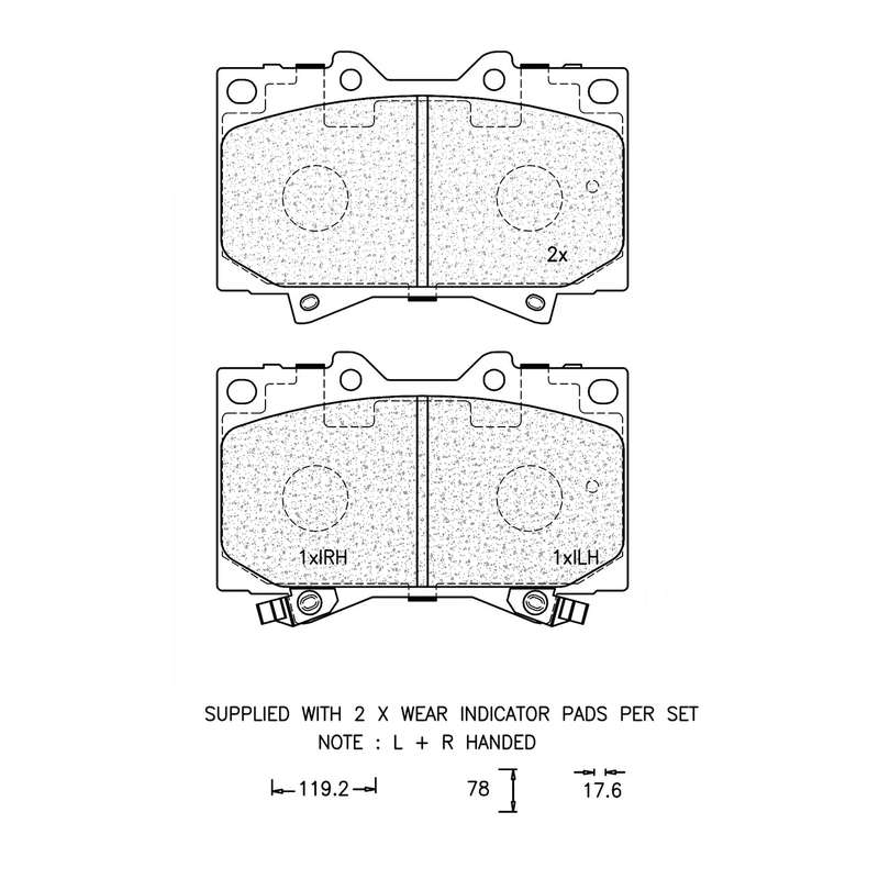Brake Pad Set - Ate986 (Ate)