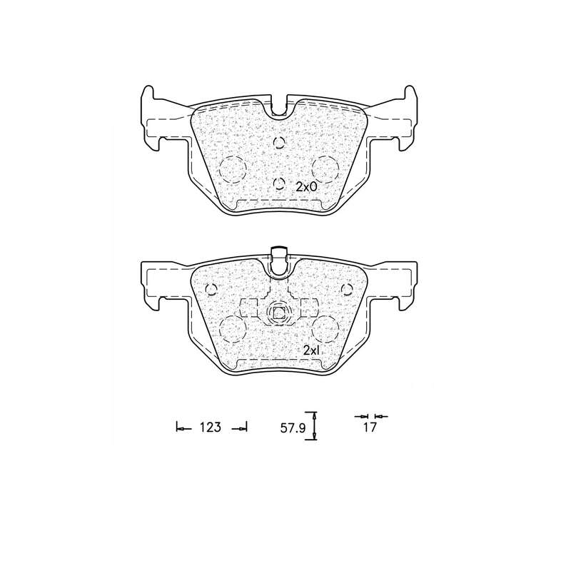 Brake Pad Set - Ate989 (Ate)