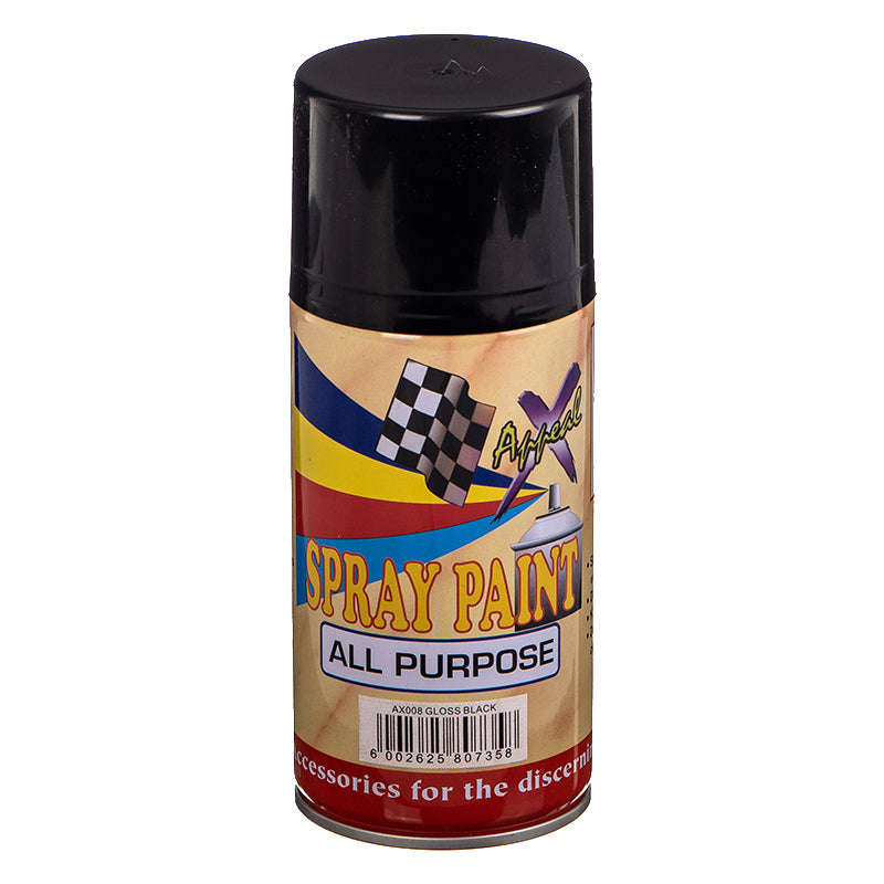 Spray Paint Gloss Black 250G - Ax008 (X-Appeal)