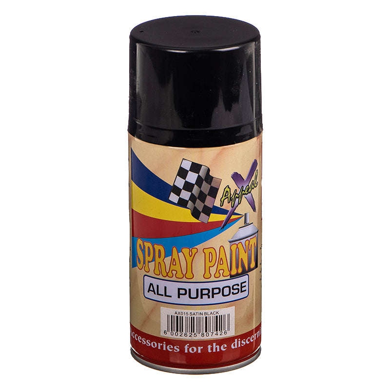 Spray Paint Satin Black 250G - Ax015 (X-Appeal)