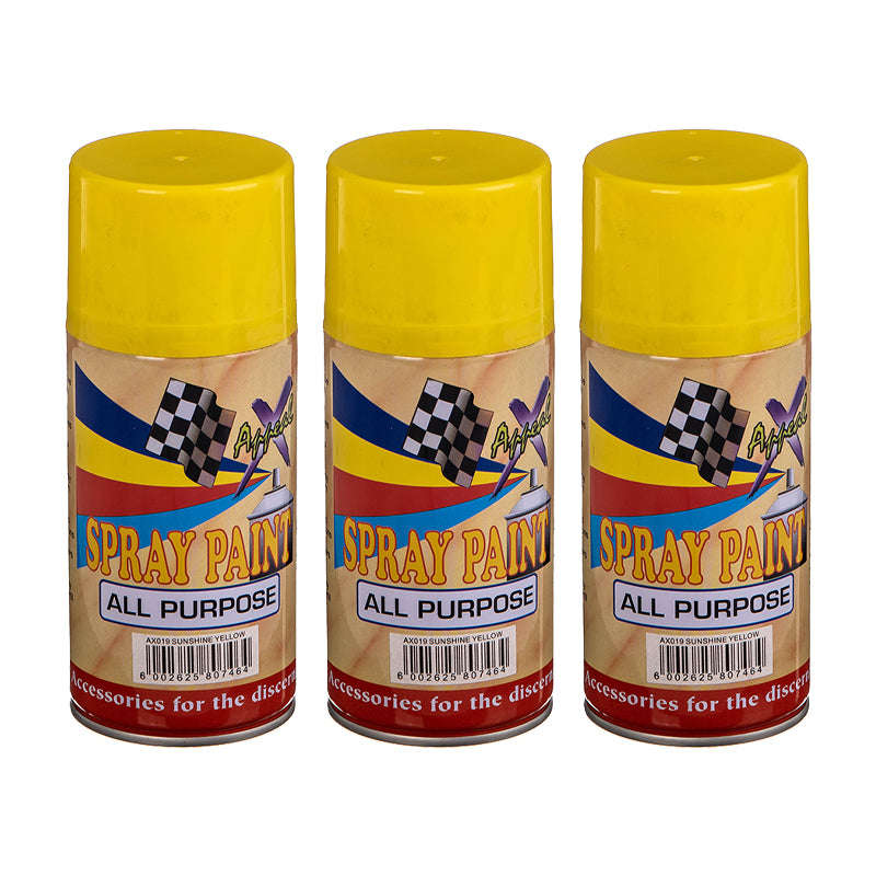 Spray Paint Sunflower Yellow (250ml x 3)