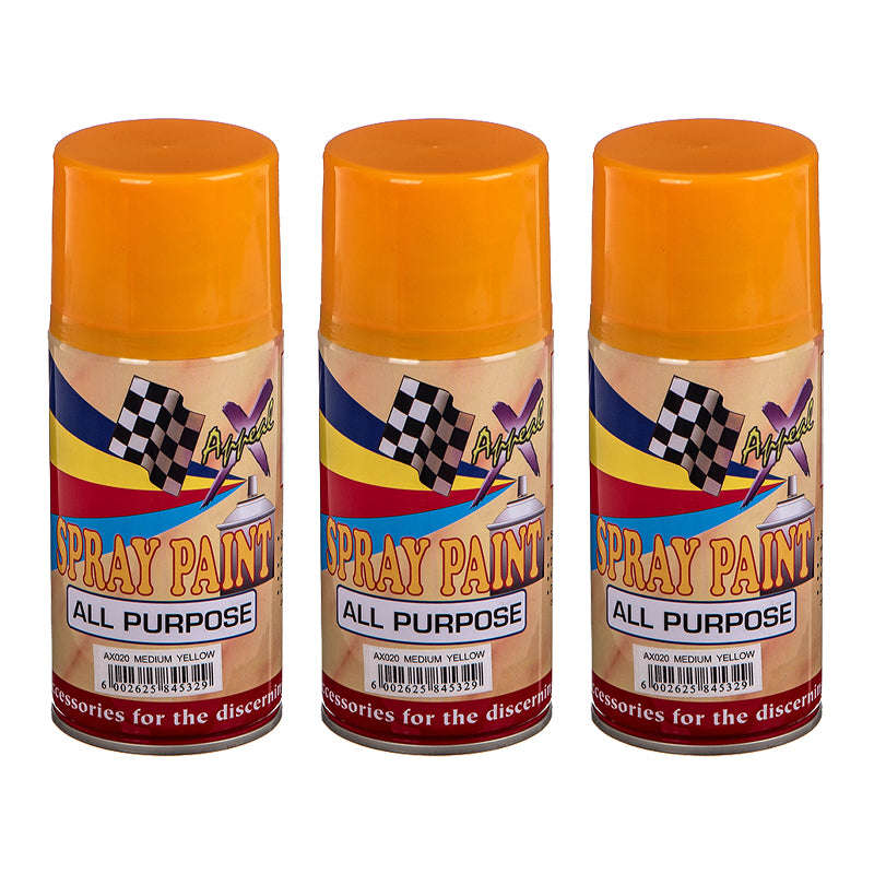 Spray Paint Yellow (250ml x 3)