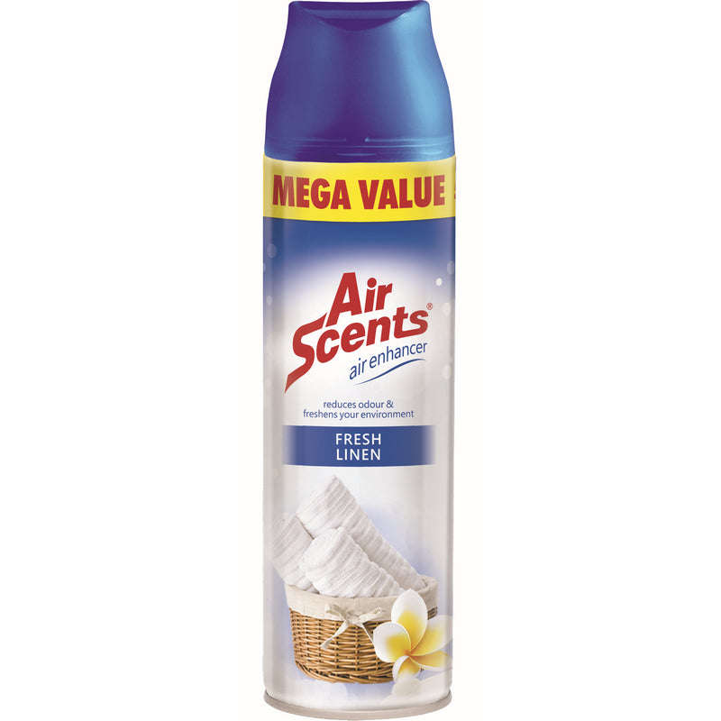 Air Scents Aerosol Fresh Linen Mega Value-500Ml