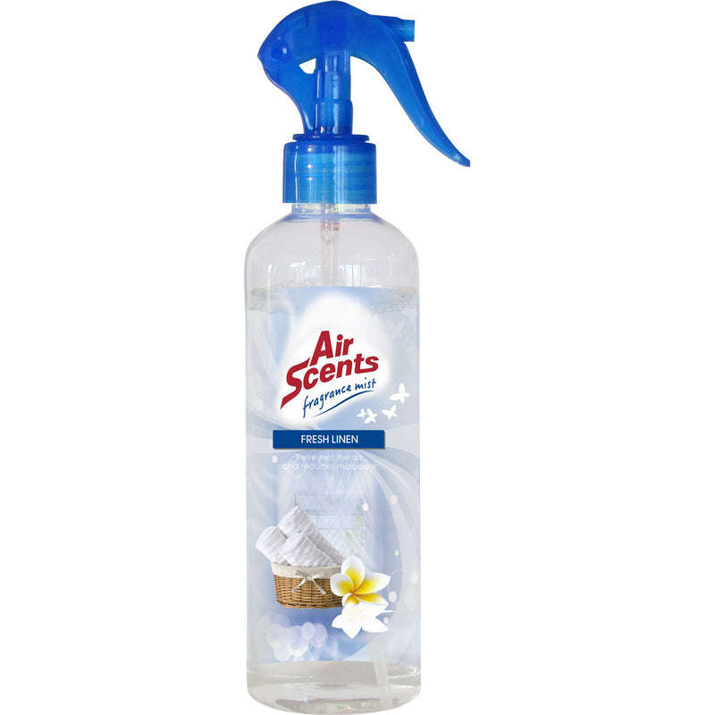 Air Scents 3In1 Fragrance Mist Odour Neutralizer Fresh Linen 350Ml