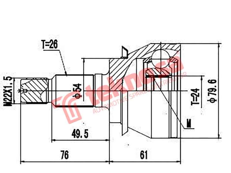 OUTER CV JOINT - BM3005 (TEKNOSA)
