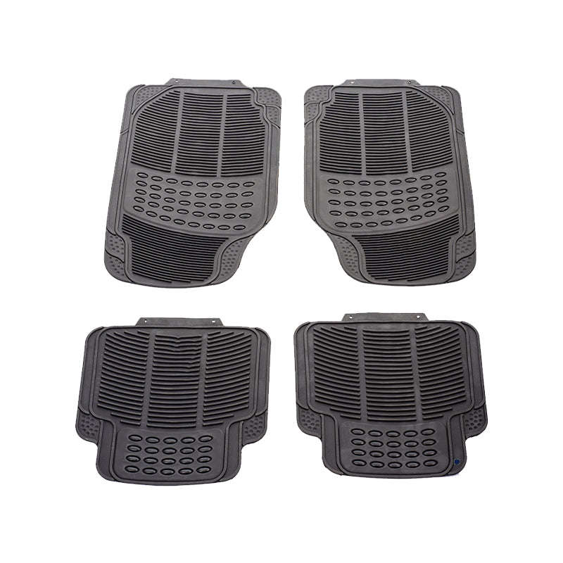 4PC CAR MATS BLACK PVC - CPM203