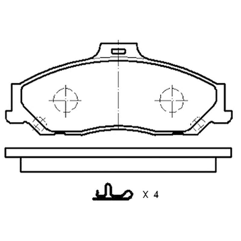 Brake Pad Set - D3500 (Uni Brake)