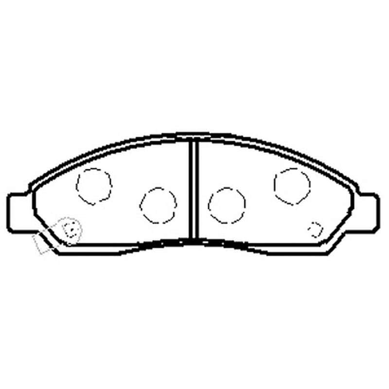 Brake Pad Set - D3502 (Uni Brake)
