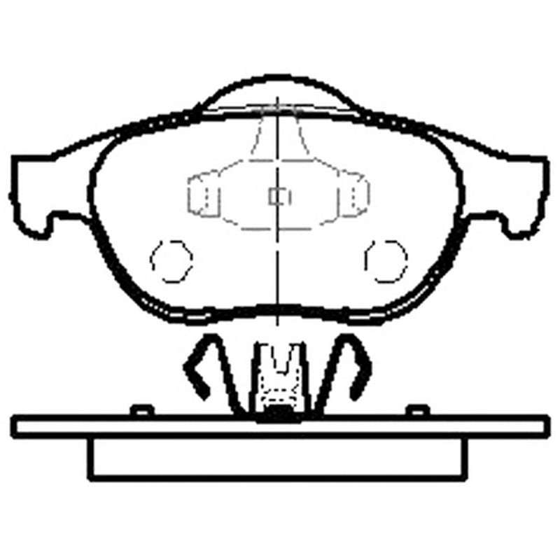 Brake Pad Set - D3801 (Uni Brake)