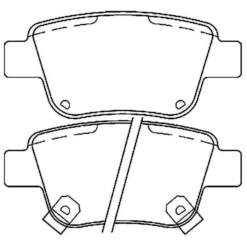 Brake Pads - Rear: Toyota Avensis, Corolla, Verso 2004>