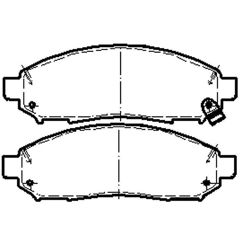 Brake Pads - Front: Nissan Navara