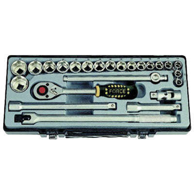 Socket Set With Power Bar - 24 Piece
