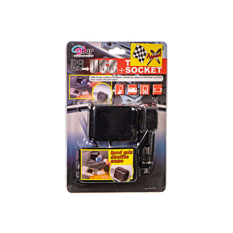 Twin Socket With Usb Port