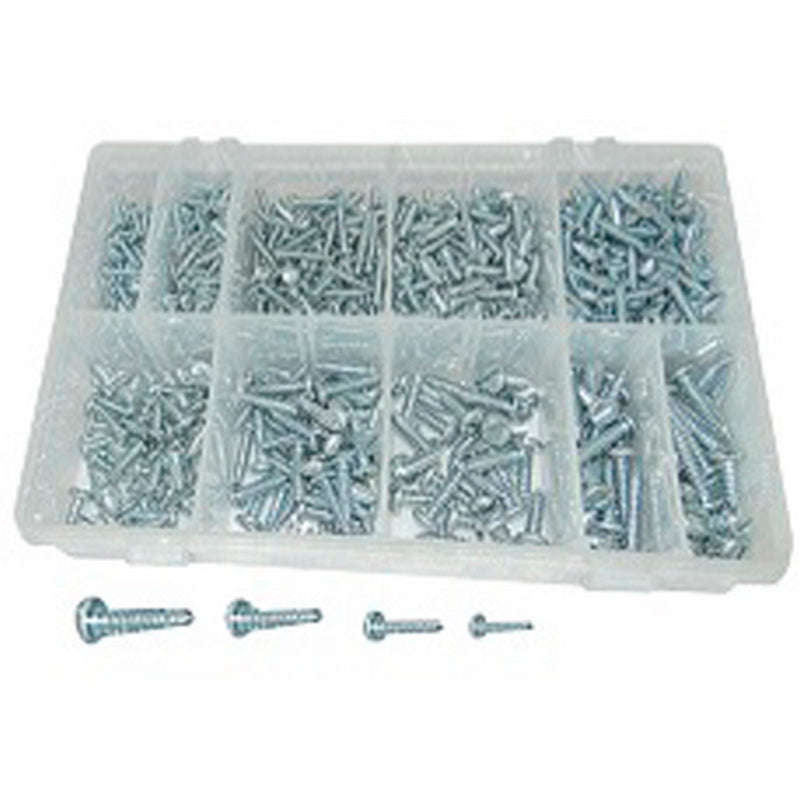 800 Piece Self Tapping Scews (Slotted) Set