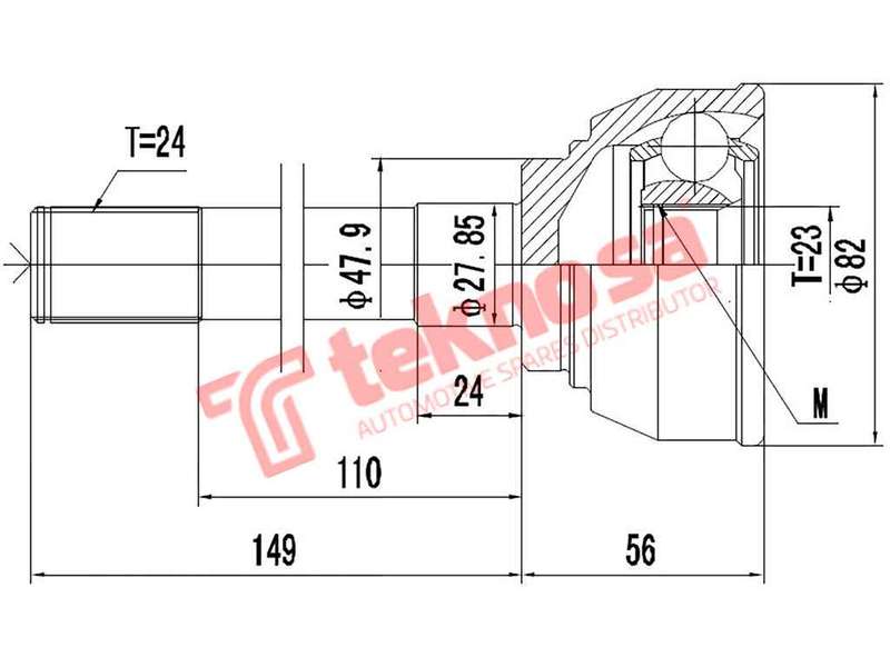 OUTER CV JOINT - IZ5940 (TEKNOSA)